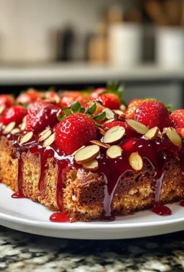 Strawberry Almond Breakfast Cake