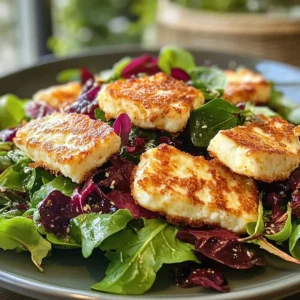 Crispy Halloumi Winter Salad