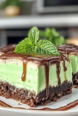 Mint Aero Cheesecake Bars