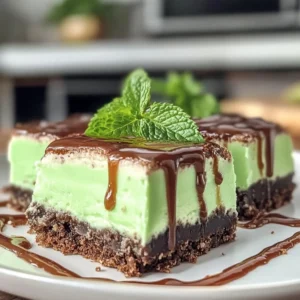 Mint Aero Cheesecake Bars