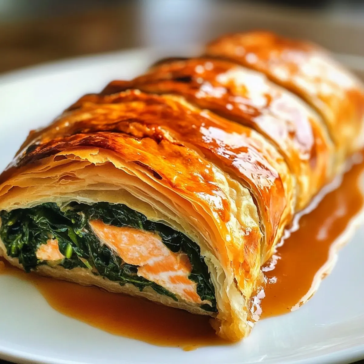 Salmon Spinach Wellington