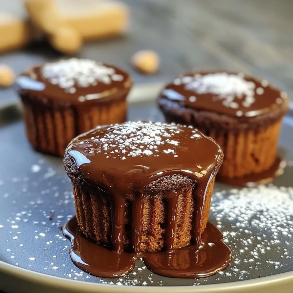 French Chocolate Soufflé Cups