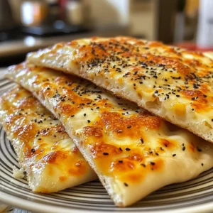 Cheese Manakish (Middle Eastern Flatbread)