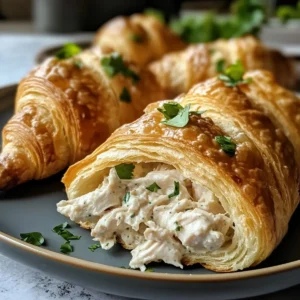 Creamy Chicken Salad Croissants