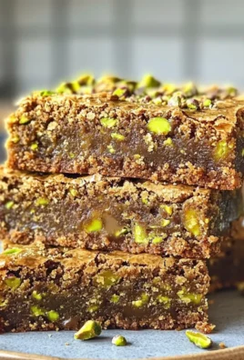 Brown Butter Pistachio Blondies
