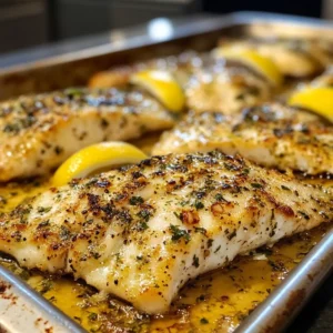 Sheet Pan Lemon Herb Tilapia