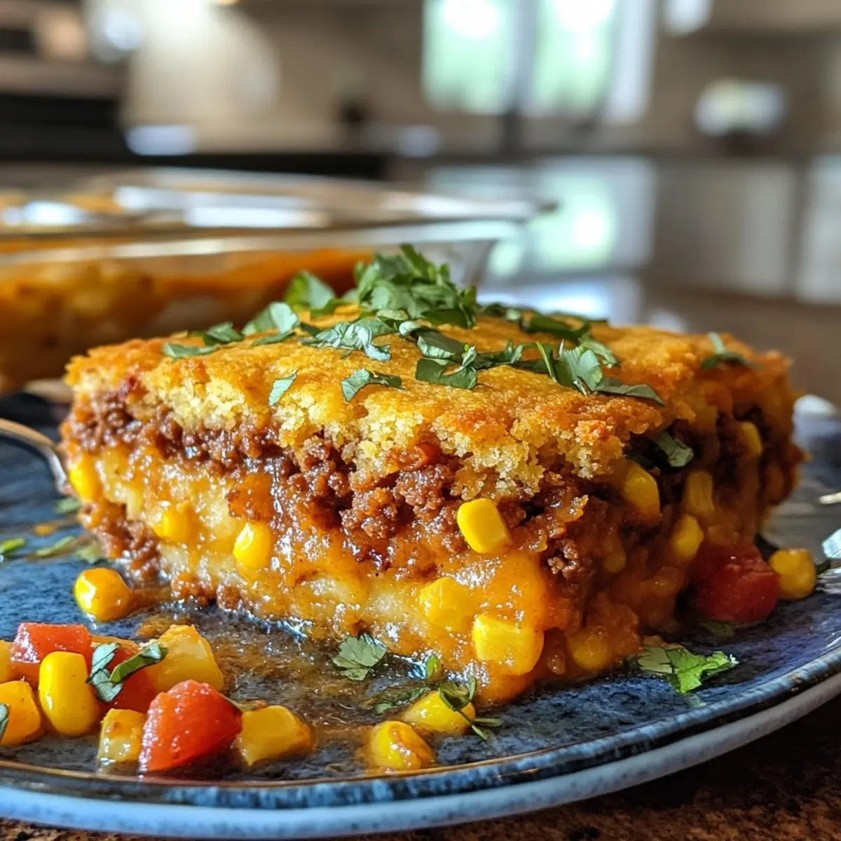 Cornbread Tamale Pie Casserole