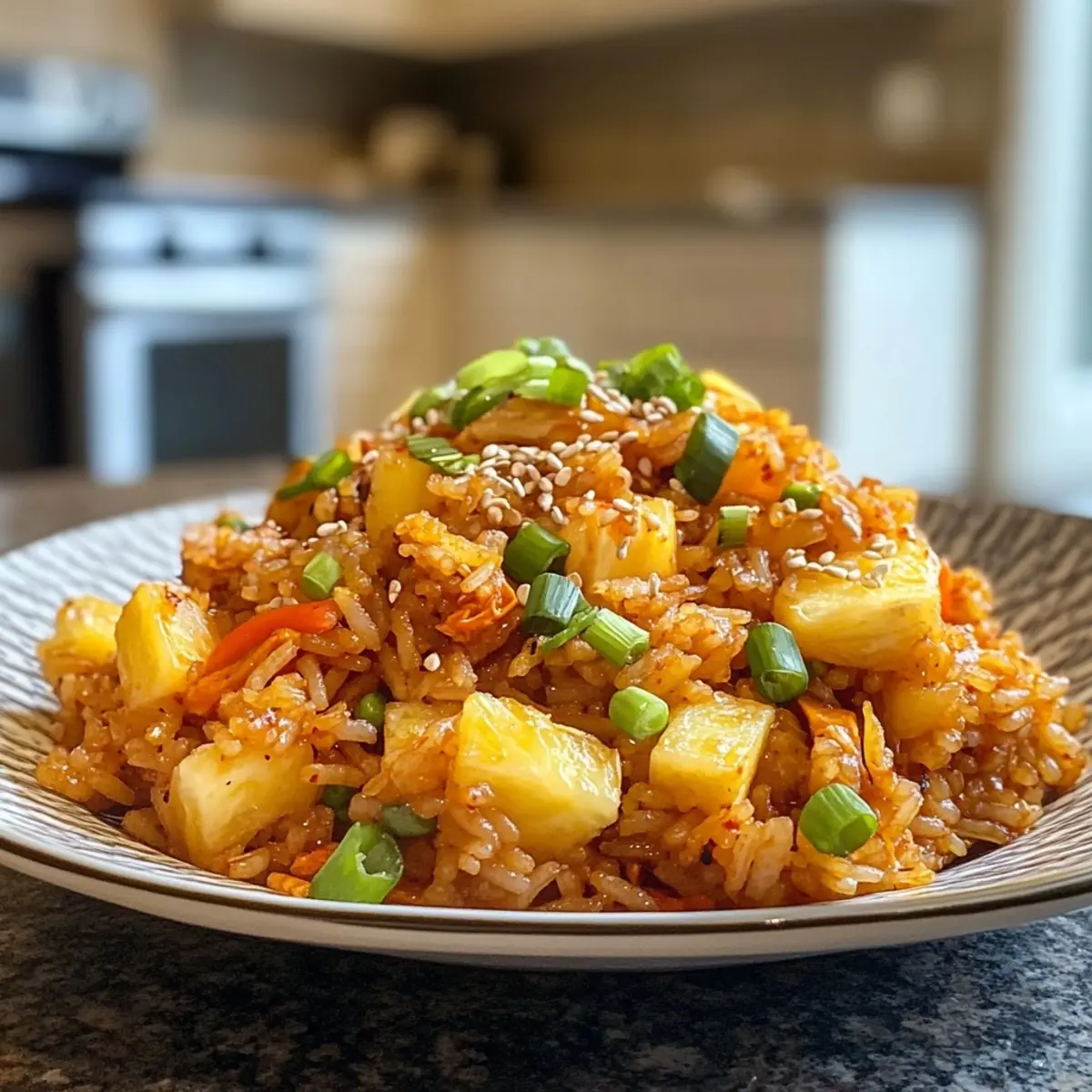 Pineapple Kimchi Fried Rice