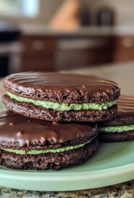 Chocolate Mint Sandwich Cookies
