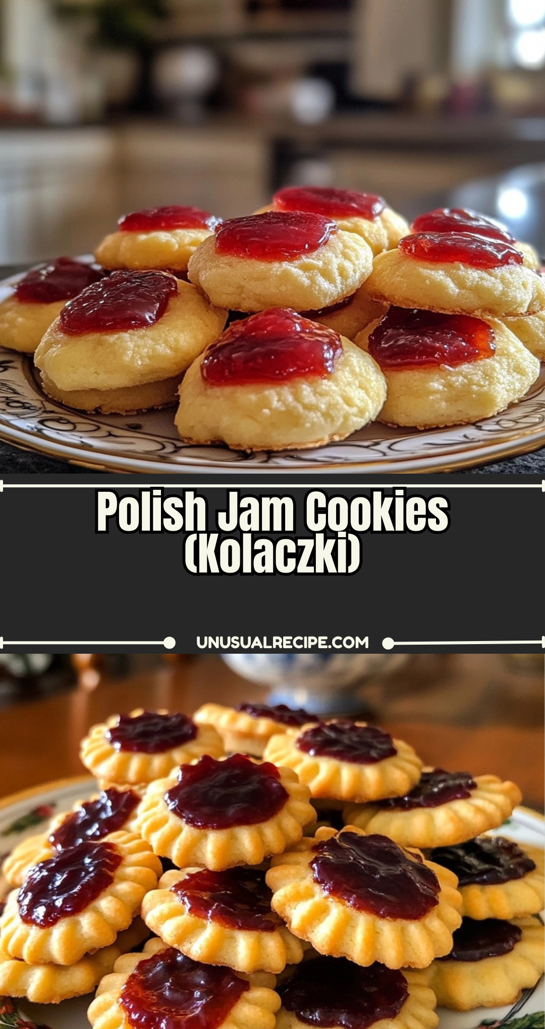 Polish Jam Cookies (Kolaczki)