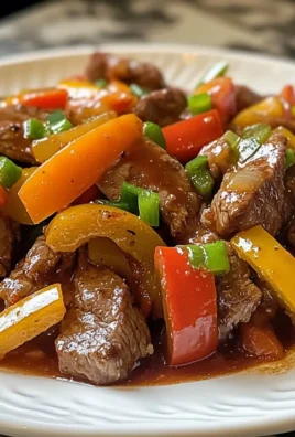 Pepper Steak with Bell Peppers and Onion