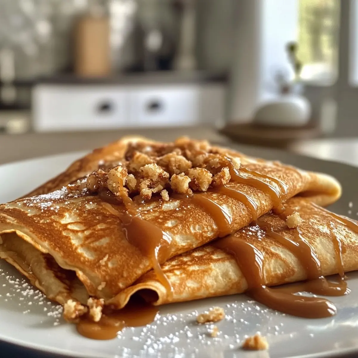 Biscoff Stuffed Crepes
