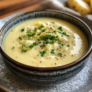 Cauliflower Potato and Leek Soup