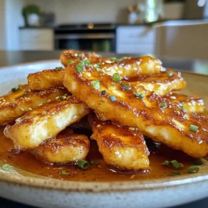 Hot Honey Halloumi Fries