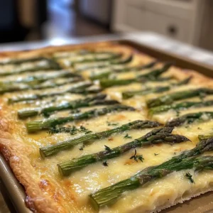 Sheet Pan Spring Asparagus and Gruyere Tart