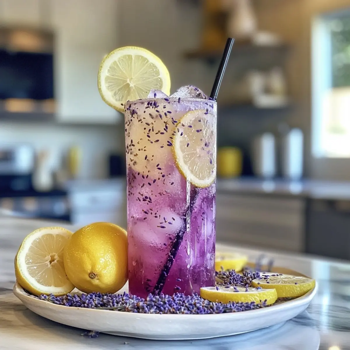 Sparkling Lavender Lemon Dirty Soda