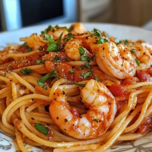 Spicy Arrabbiata Shrimp Pasta