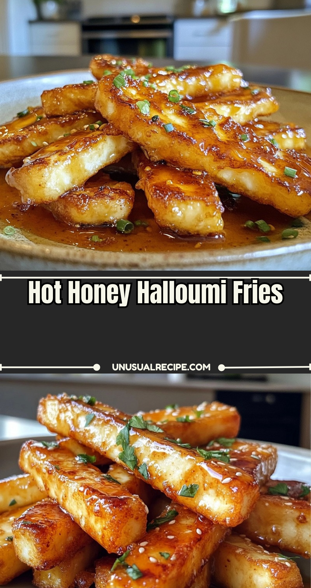 Hot Honey Halloumi Fries