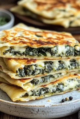 Gozleme Spinach and Cheese Flatbread