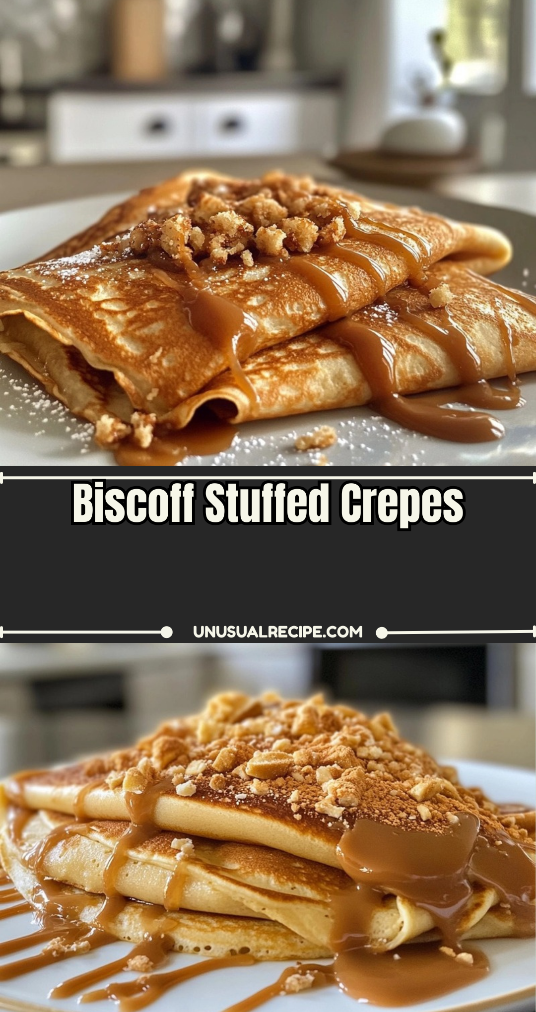 Biscoff Stuffed Crepes