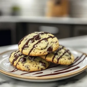 Mint Chocolate Chip Cookies
