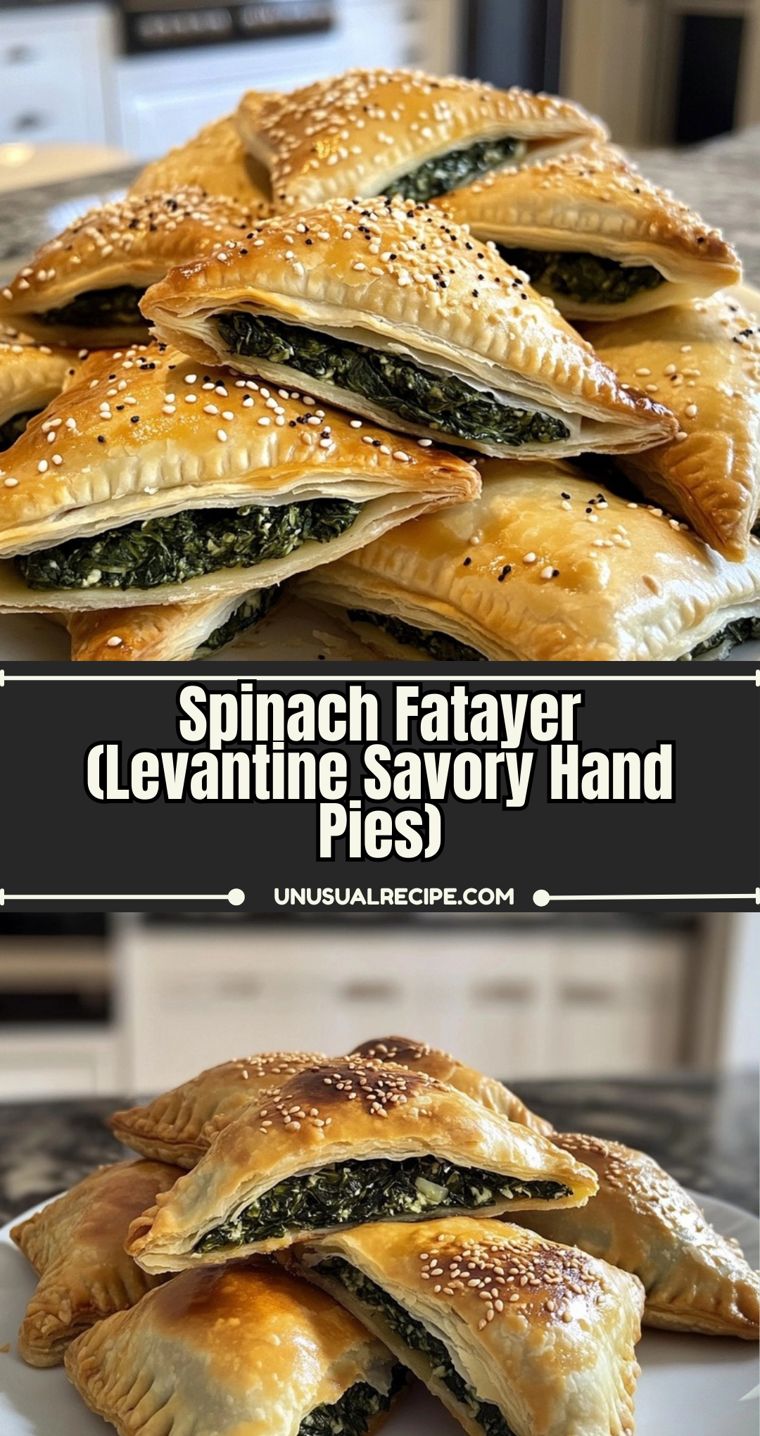Spinach Fatayer (Levantine Savory Hand Pies)