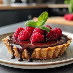 Raspberry Chocolate Tart
