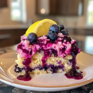 Lemon Blueberry Oreo Dump Cake