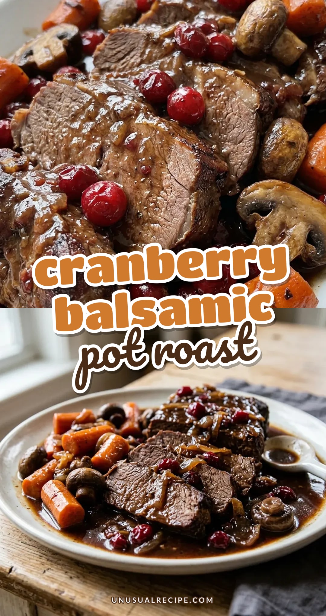 Cranberry Balsamic Pot Roast | Easy Dutch Oven Recipe