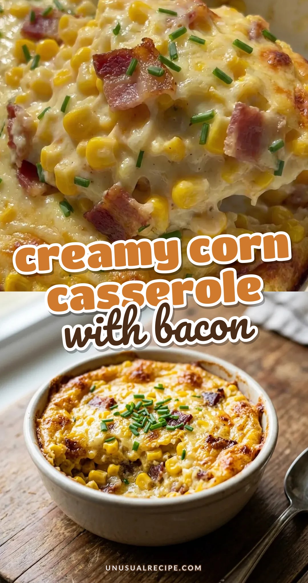 Creamy Corn Casserole with Bacon: An Easy and Savory Side Dish