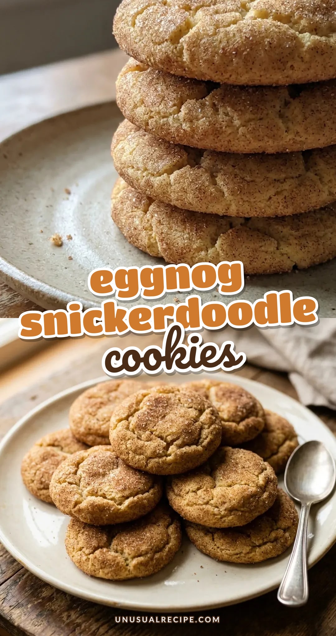 Eggnog Snickerdoodle Cookies Recipe