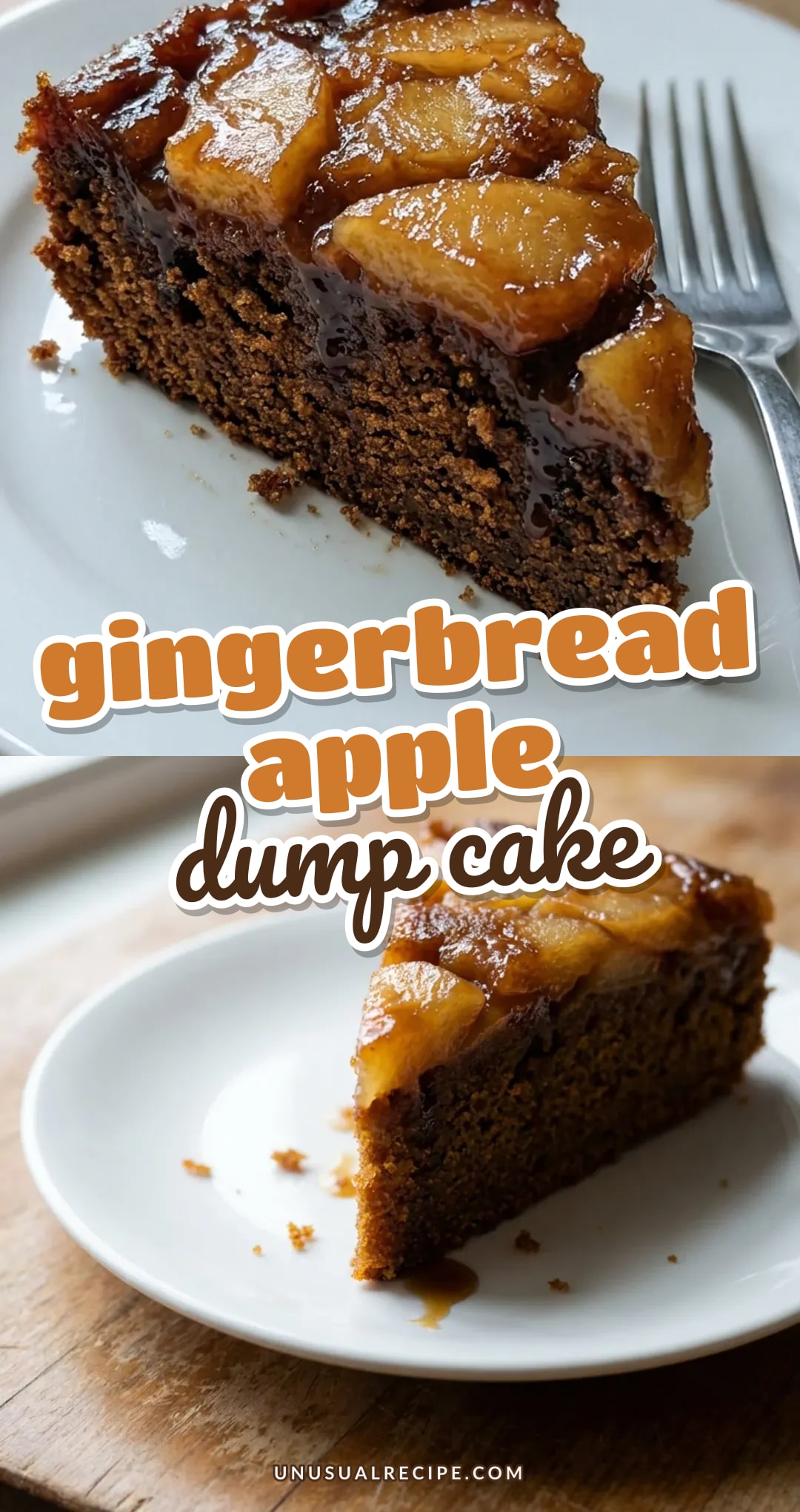 Gingerbread Apple Dump Cake Recipe (Easy Fall Dessert)
