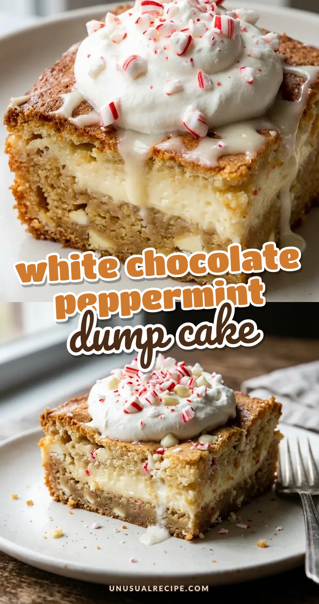 White Chocolate Peppermint Dump Cake Recipe